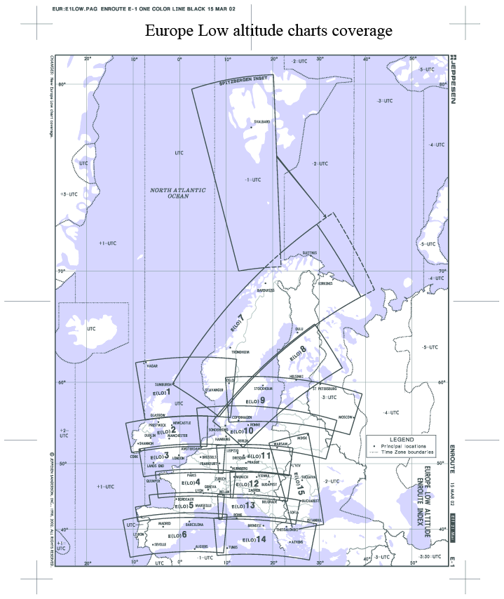 Jeppesen Low Altitude Enroute Chart Legend